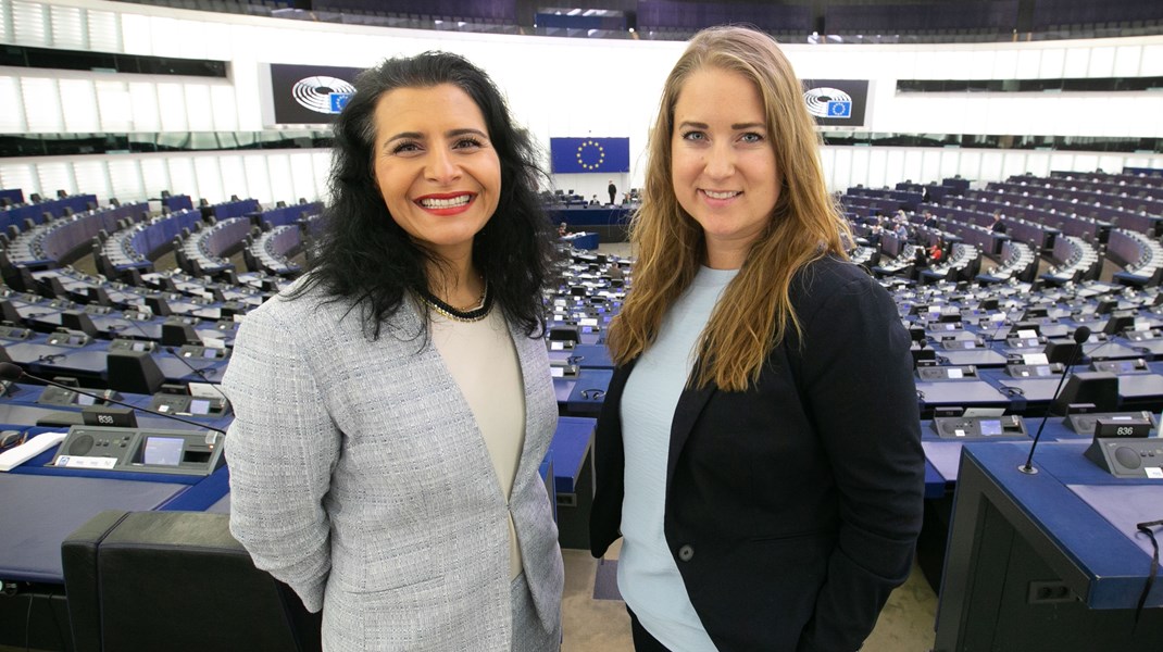 Abir Al-Sahlani och Emma Wiesner hoppas på ytterligare en mandatperiod i EU-parlamentet.