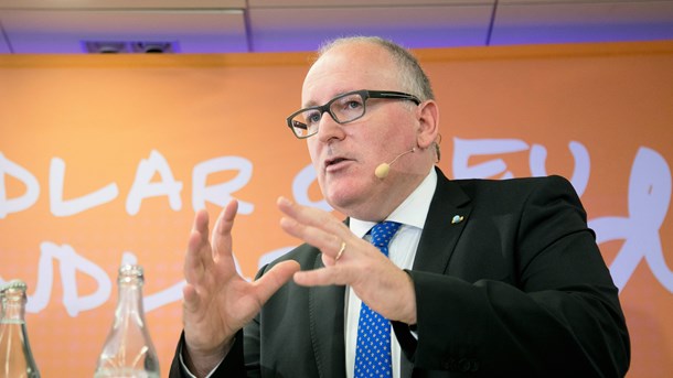 Frans Timmermans, EU-kommissionens förste vice ordförande.