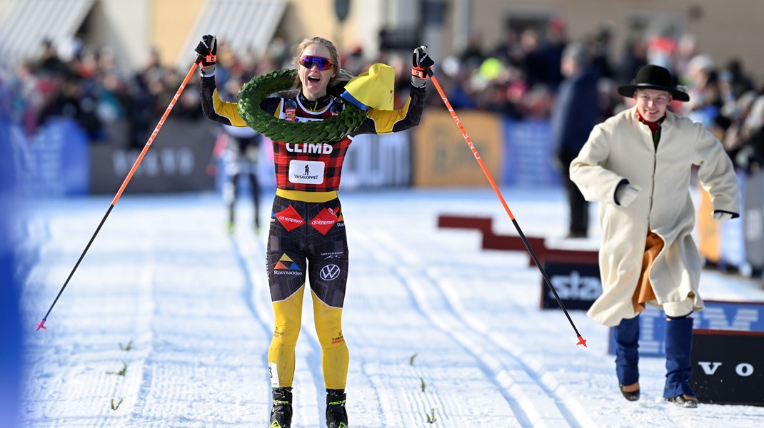 En fullt laglig bild från Vasaloppet.