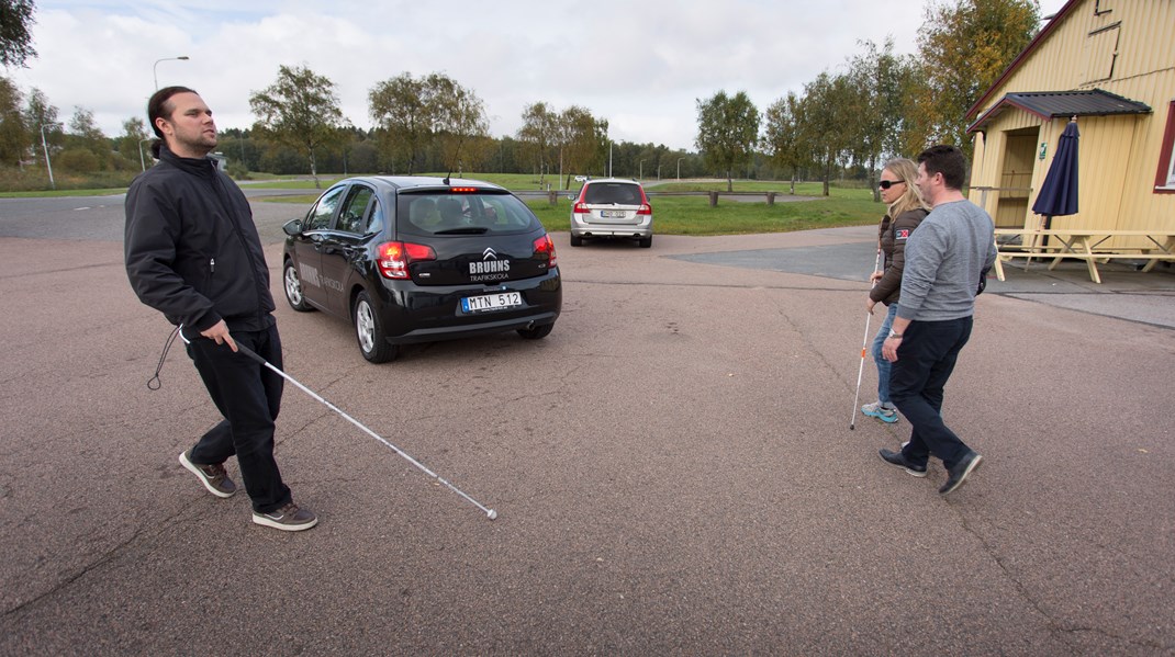 ”Personer som är blinda eller har kraftigt nedsatt syn kan inte orientera och förflytta sig som andra.”