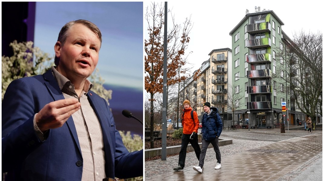 Johan Löfstrand (S), nyvald ordförande för Sveriges allmännytta, ser att allmännyttan har ett ansvar i att främja bostadsförsörjningen. Men i de stora ekonomiska utmaningarna som samhället står inför nu behöver politiken ta ansvar för svaga grupper snarare än att allmännyttiga bolag ska göra nedskrivningar. 