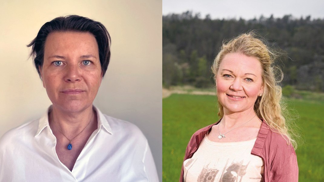 Cecilia Hamberg och Anna Säfwenberg. 