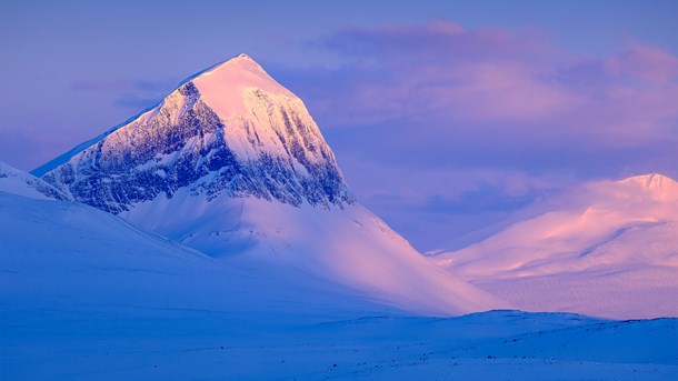 Fjället Niak i Sarek nationalpark. 