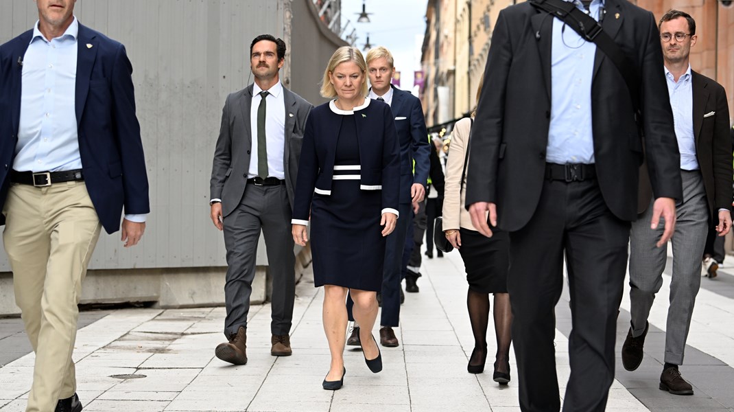 Gösta Brunnander är van att gå strax efter partiledaren, som tidigare pressekreterare och senare stabschef. Nu ska han leda Socialdemokraterna framåt i EU-valrörelsen.