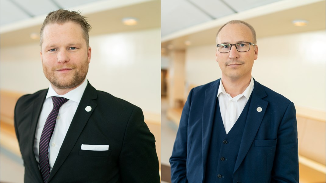 Mikael Eskilerlandsson och Alexander Christiansson, SD.