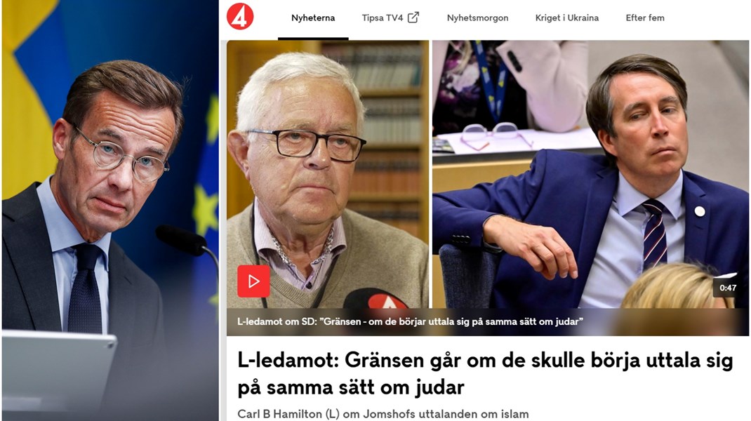 Man kan livligt föreställa sig att det inte är en blombukett med orden ”Tack för hjälpen”, som statsminister Ulf Kristersson vill buda över till Jomshof just nu.