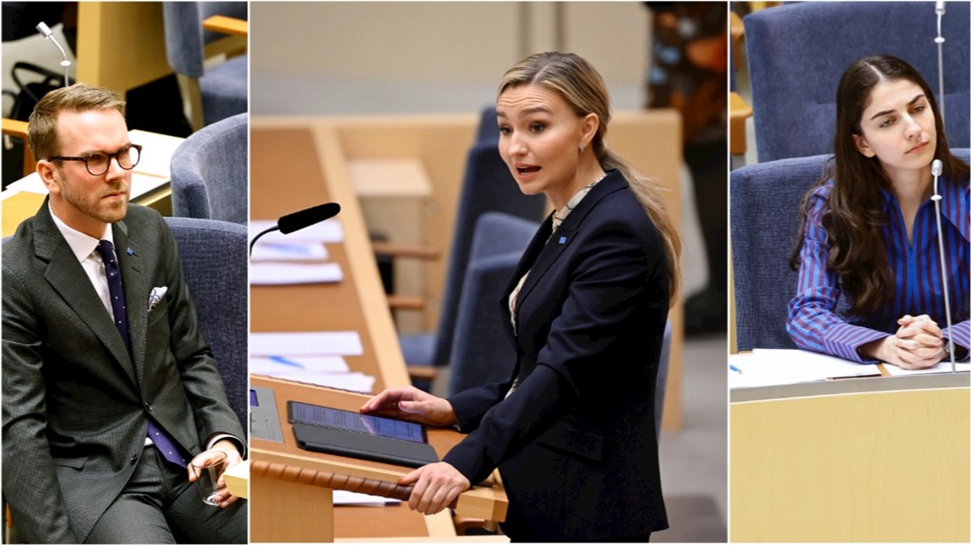 Andreas Carlson, Ebba Busch och Romina Pourmokhtari är efterfrågade i riksdagen. De 
toppar listan över ministrarna som är flitigast i riksdagens talarstol.