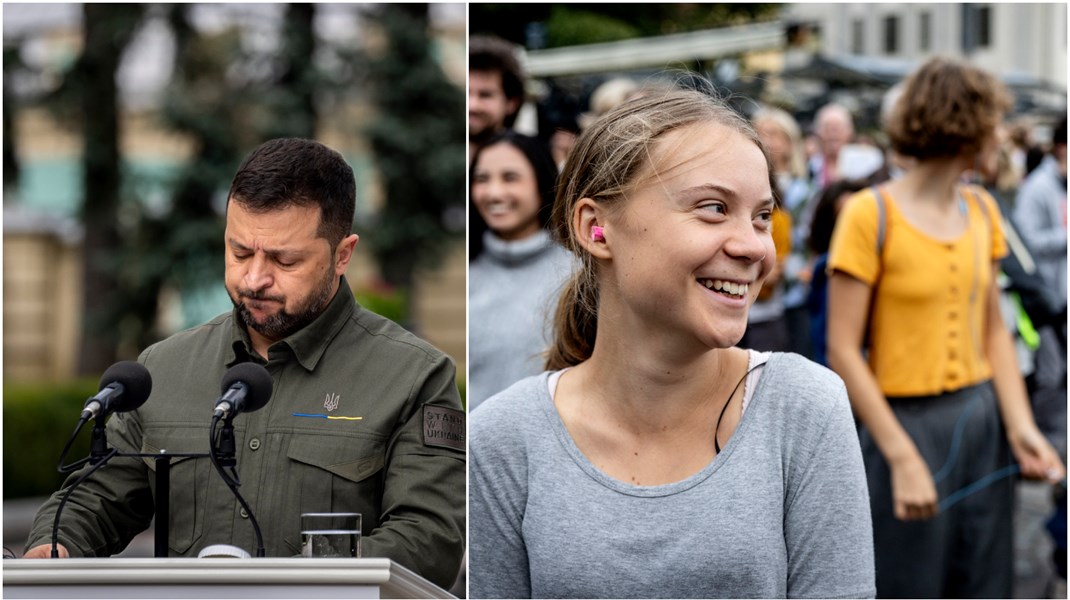 Zelenskyj, Thunberg och Navalnyj nomineras till Nobels fredspris