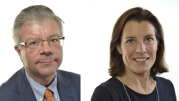 Hans Wallmark (M), försvarspolitisk talesperson och Karin Enström (M), utrikespolitisk talesperson