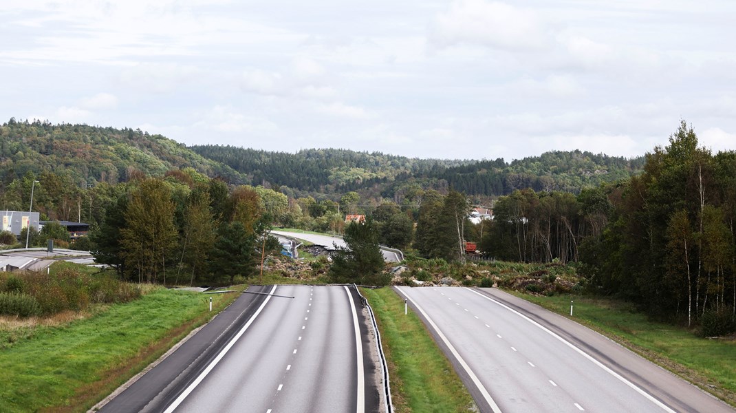 Över 90 procent av godsen går idag på E6an, som just nu drabbats av kraftiga förseningar till följd av raset i Stenungsund. 