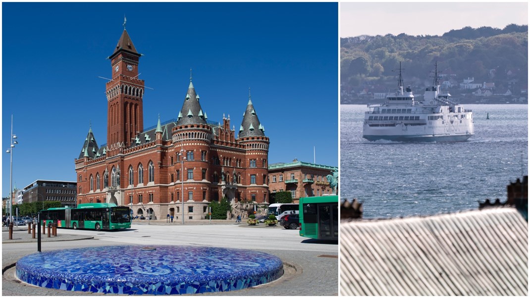 Stående vid Rådhuset i Helsingborg är Helsingör närmsta grannkommun, skriver debattörerna.