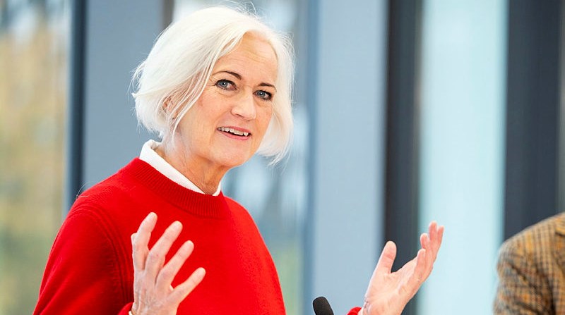 Sjukvårdsminister Acko Ankarberg Johansson (KD) presenterade förslaget vid ett besök på Karolinska sjukhuset.