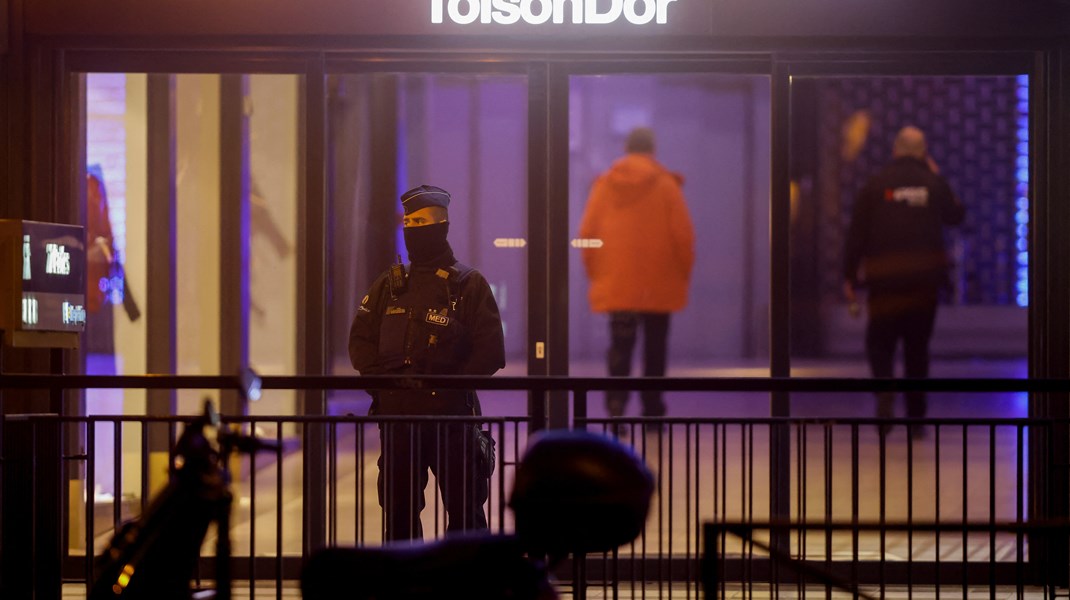 Skottlossningen ägde rum i centrala Bryssel på onsdagskvällen.