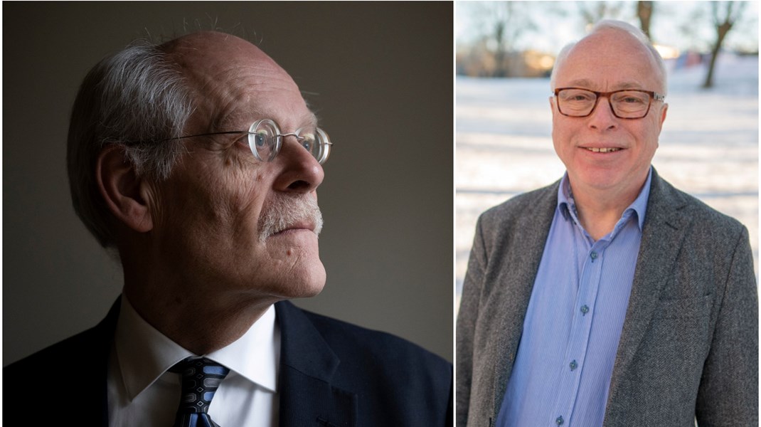 Tidigare riksbankchefen Stefan Ingves (t.v.) och Johan Schück till höger.