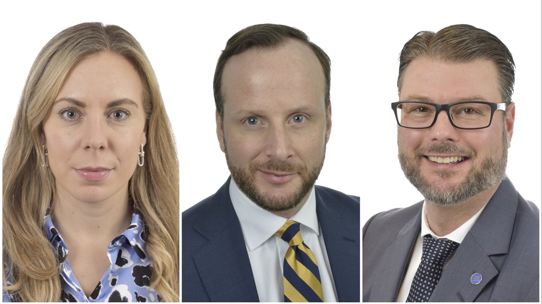 Jessica Rosencrantz (M), Christian Carlsson (KD) och Edward Riedl (M) ger sin syn på vad deras utskott kommer att arbeta med under 2024.