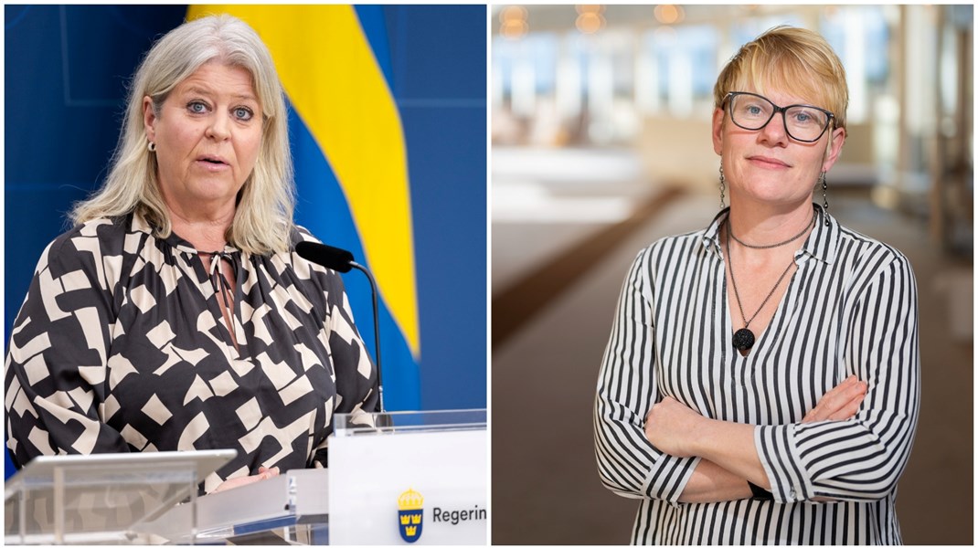 Både socialtjänstminister Camilla Waltersson Grönvall (M) och Martina Johansson (C) är nöjda med dagens möte om unga och gängen. 