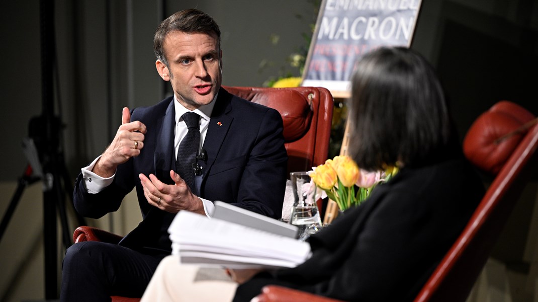 Frankrikes president Emmanuel Macron deltog på onsdagen på Studentafton i Lund och fick bland annat frågor från studenterna om kriget i Ukraina och EU:s relation till Ryssland.