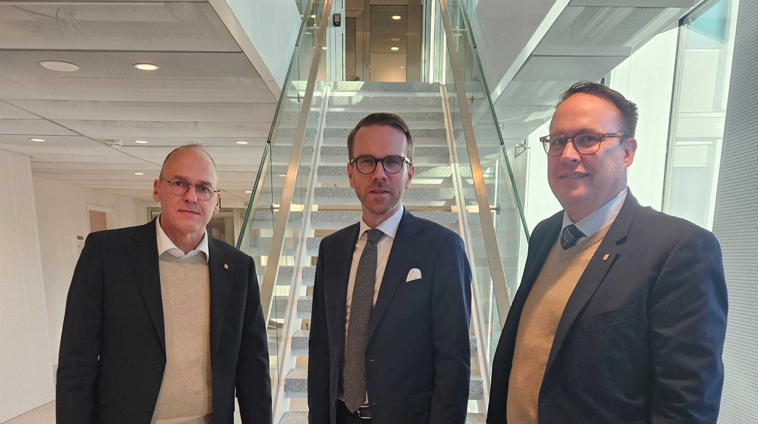 Sveriges Åkeriföretags Ulric Långberg och Peter Svensson uppvaktade infrastrukturministern under måndagen. 