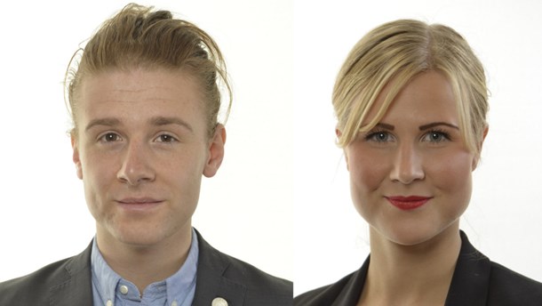 Jesper Skalberg Karlsson (M) och Sofia Fölster (M)