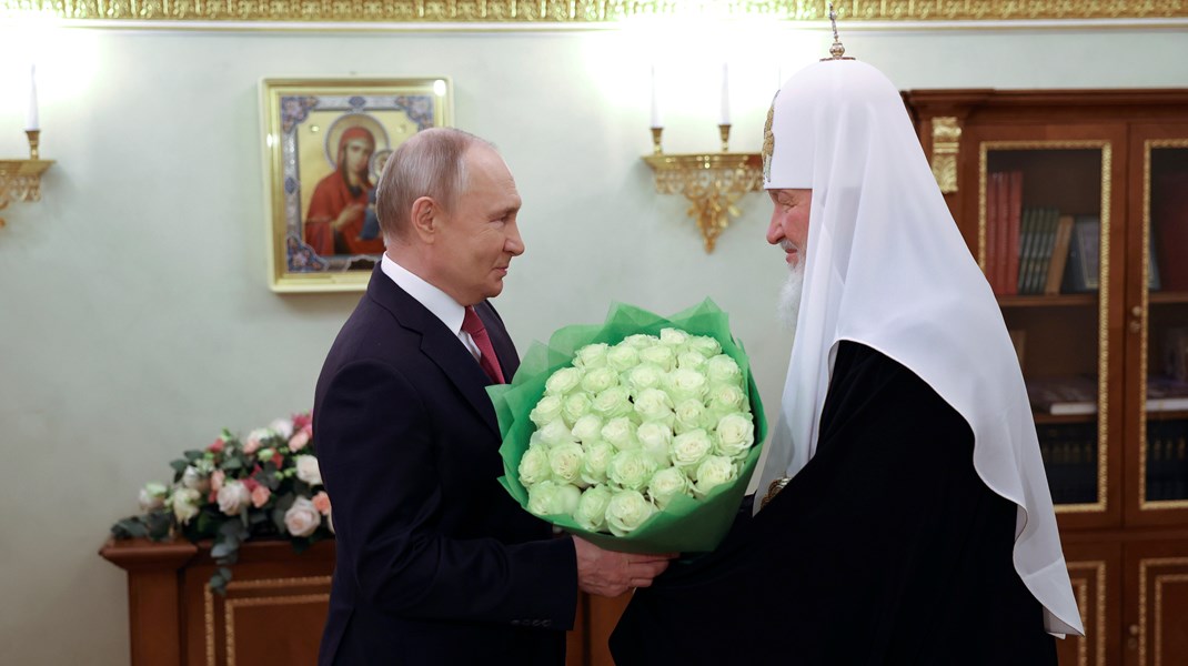 Den Ryska ortodoxa kyrkan står nära Vladimir Putin.