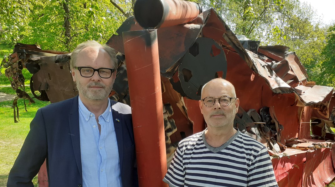 Peter Ingvarsson och Lars Jederlund är två av hjärnorna bakom Aktionsgruppen Ryssland ut ur Ukraina.