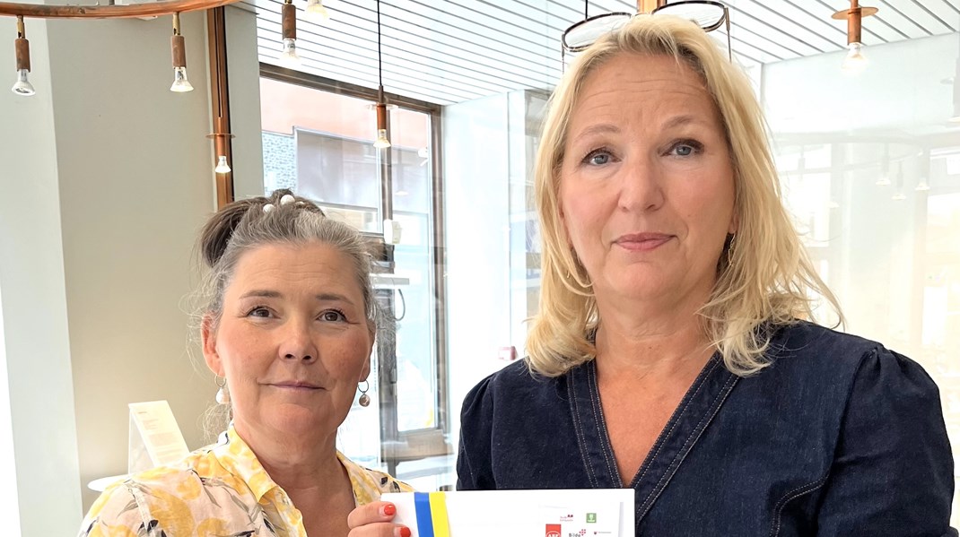 Ann-Sofie Olding, förbundschef på Medborgarskolan, uppvaktade tillsammans med Annica Dahl, förbundssekreterare på ABF samt vice ordförande för Studieförbunden i samverkan, statssekreterare Katarina Lundahl.