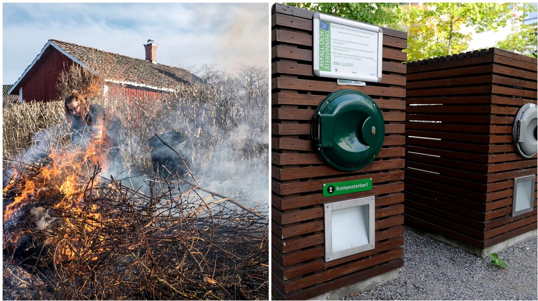 Samtidigt som det blir lättare att elda hemma, blir det svårare för kommunerna att nå övergripande mål för kommunalt avfall med regeringens förslag. 