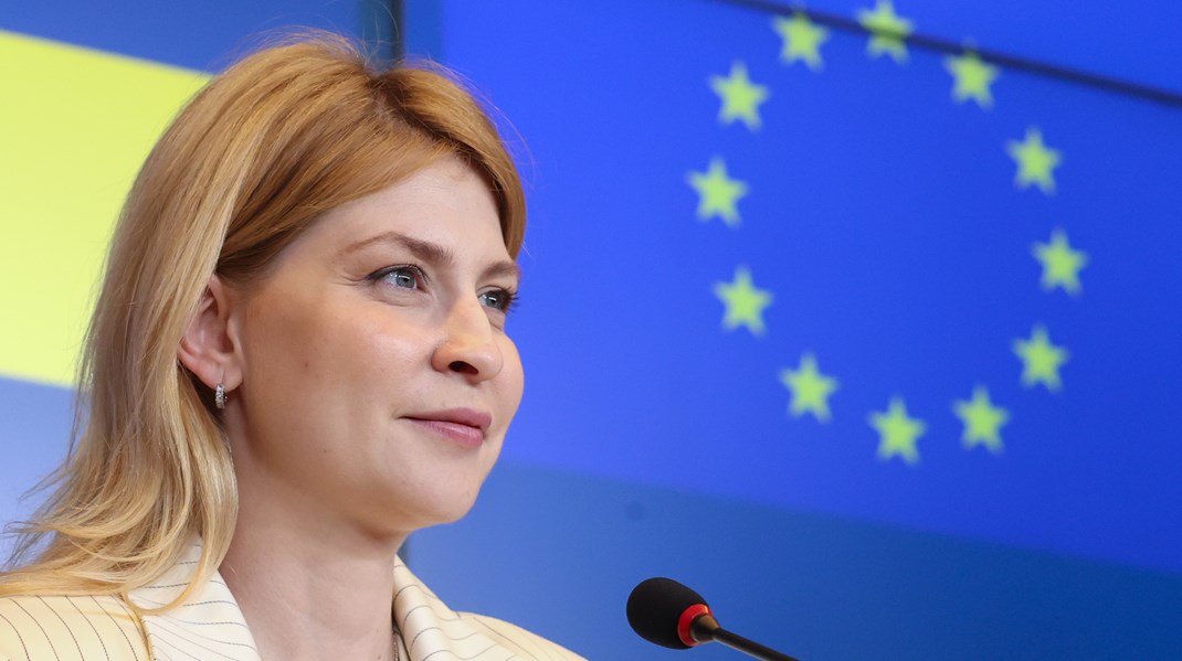 Ukrainas vice premiärminister Olha Stefanisjyna är ansvarig för landets väg mot EU-medlemskap. 