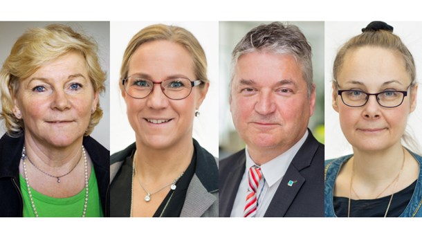 Carin Ramneskär (M), Åsa Johansson (S), Anders Nordstrand och Helén Ohlsson (MP)