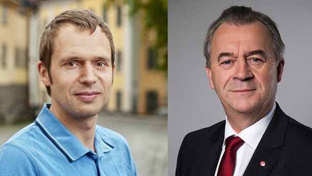 Jens Holm (V) och Sven-Erik Bucht (S).