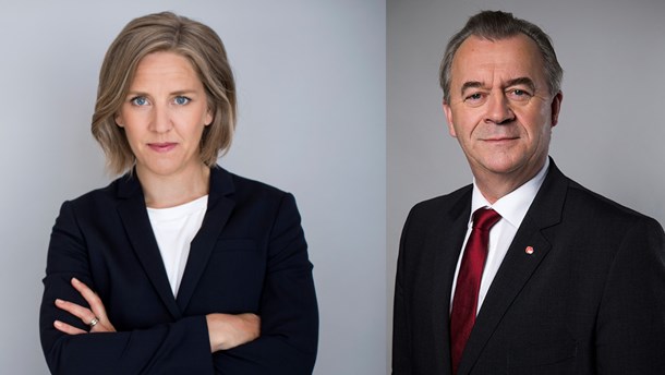 Miljöminister Karolina Skog (MP) och landsbygdsminister Sven-Erik Bucht (S) ger olika besked