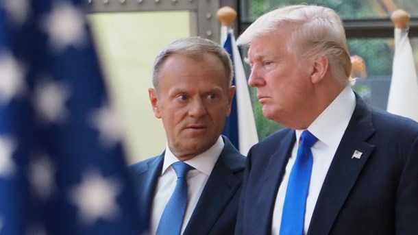  Europeiska rådets ordförande Donald Tusk och USA:s president Donald Trump