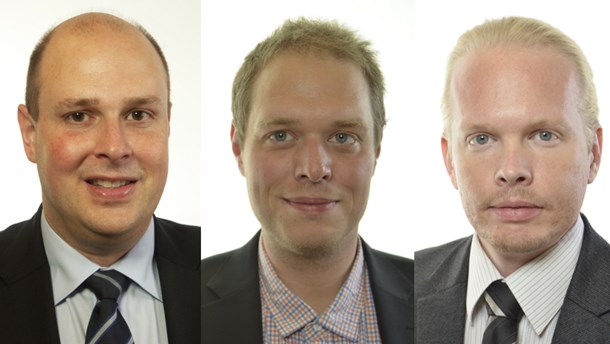 Patrik Reslow, Jonas Millard och Fredrik Eriksson, Sverigedemokraterna