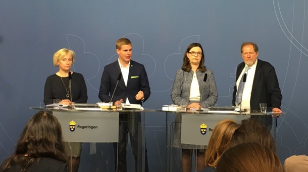 Bilden är från när Skolkommissionen presenterade sitt förslag för ett halvår sedan. 