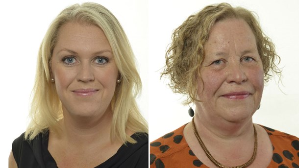 Lena Hallengren (S), ordförande riksdagens utbildningsutskott och Elisabet Knutsson (MP), ledamot riksdagens utbildningsutskott