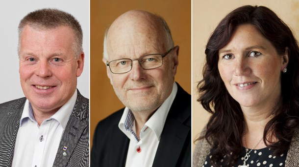 Hans-Göran Johansson, kommunstyrelsens ordförande Värnamo kommun, Staffan Nilsson och Åse Classon, ordföranden Hela Sverige ska leva