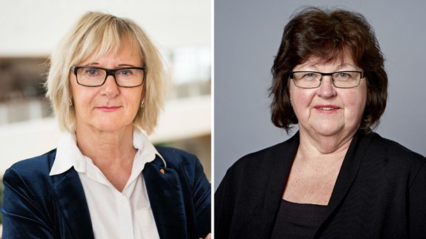 Lena Micko, ordförande SKL och Carola Gunnarsson, styrelseledamot SKL, talesperson för sammanhållningspolitiken i Council of European Municipalities and Regions (CEMR)