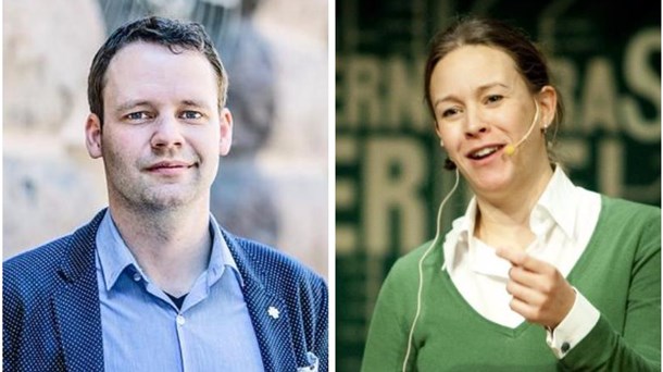 Rickard Nordin, C:s klimat- och energipolitiska talesperson, och Maria Wetterstrand, tidigare MP-språkrör, numera vd på kommunikationsbyrån Miltton Purpose och nyligen utsedd utredare åt regeringen.