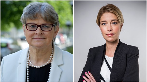 Läkemedelsverkets generaldirektör Catarina Andersson Forsman och socialminister Annika Strandhäll (S).